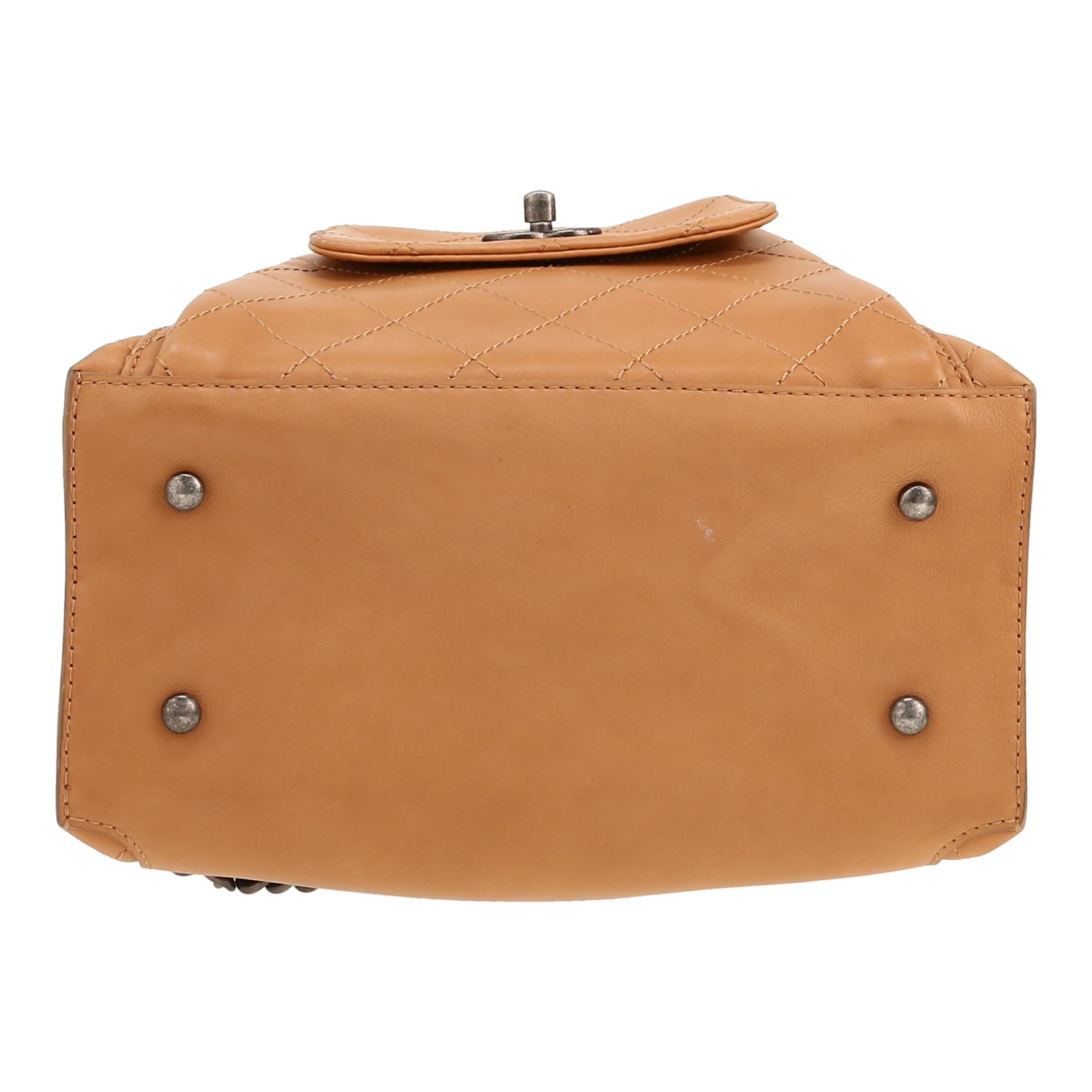 Zaino Chanel   in pelle trapuntata beige - Detail D1