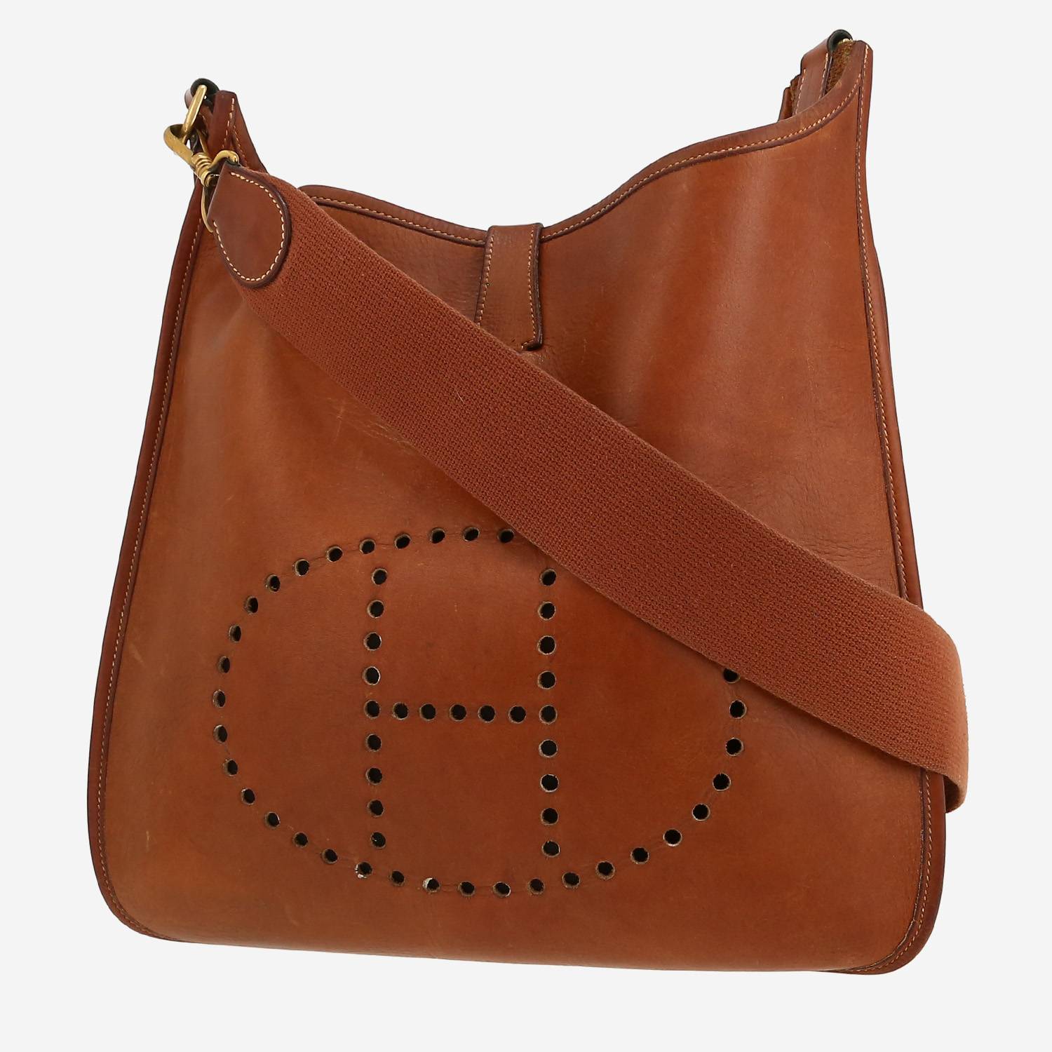 Hermès  Evelyne shoulder bag  in fawn Barenia leather