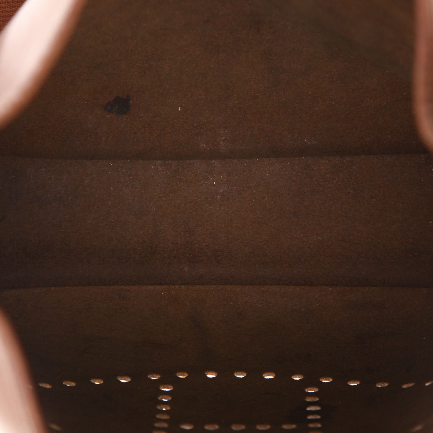 Borsa a tracolla Hermès  Evelyne in pelle Barenia terra di Siena bruciata - Detail D3