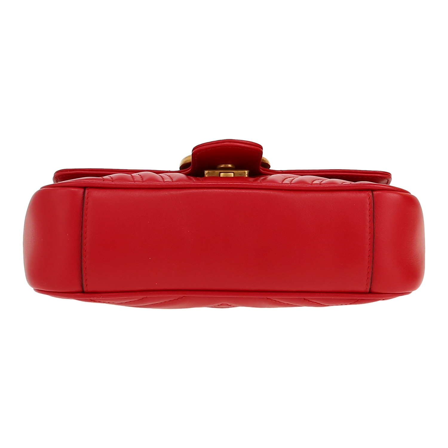 Gucci  GG Marmont shoulder bag  in red quilted leather - Detail D1