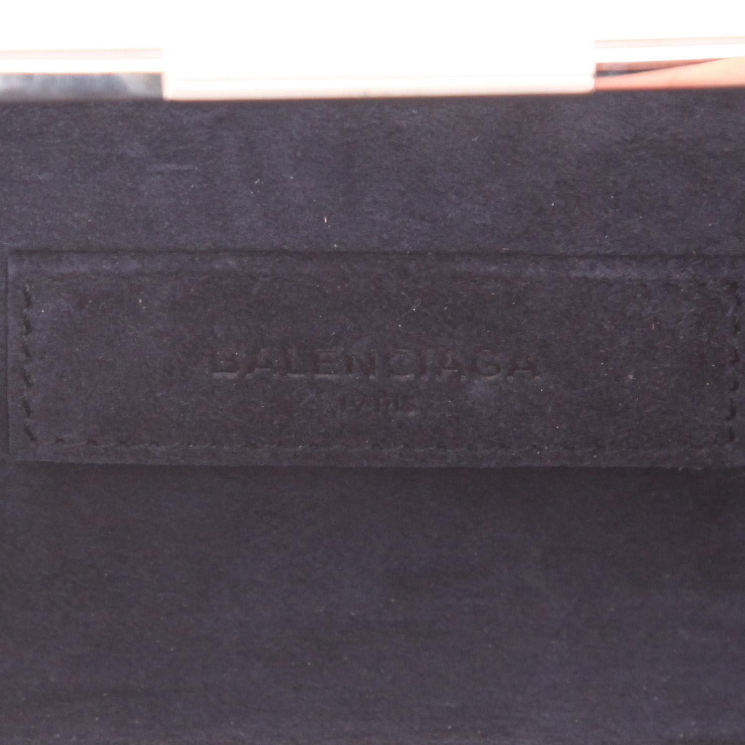 Minaudière Balenciaga   en cuir beige - Detail D2