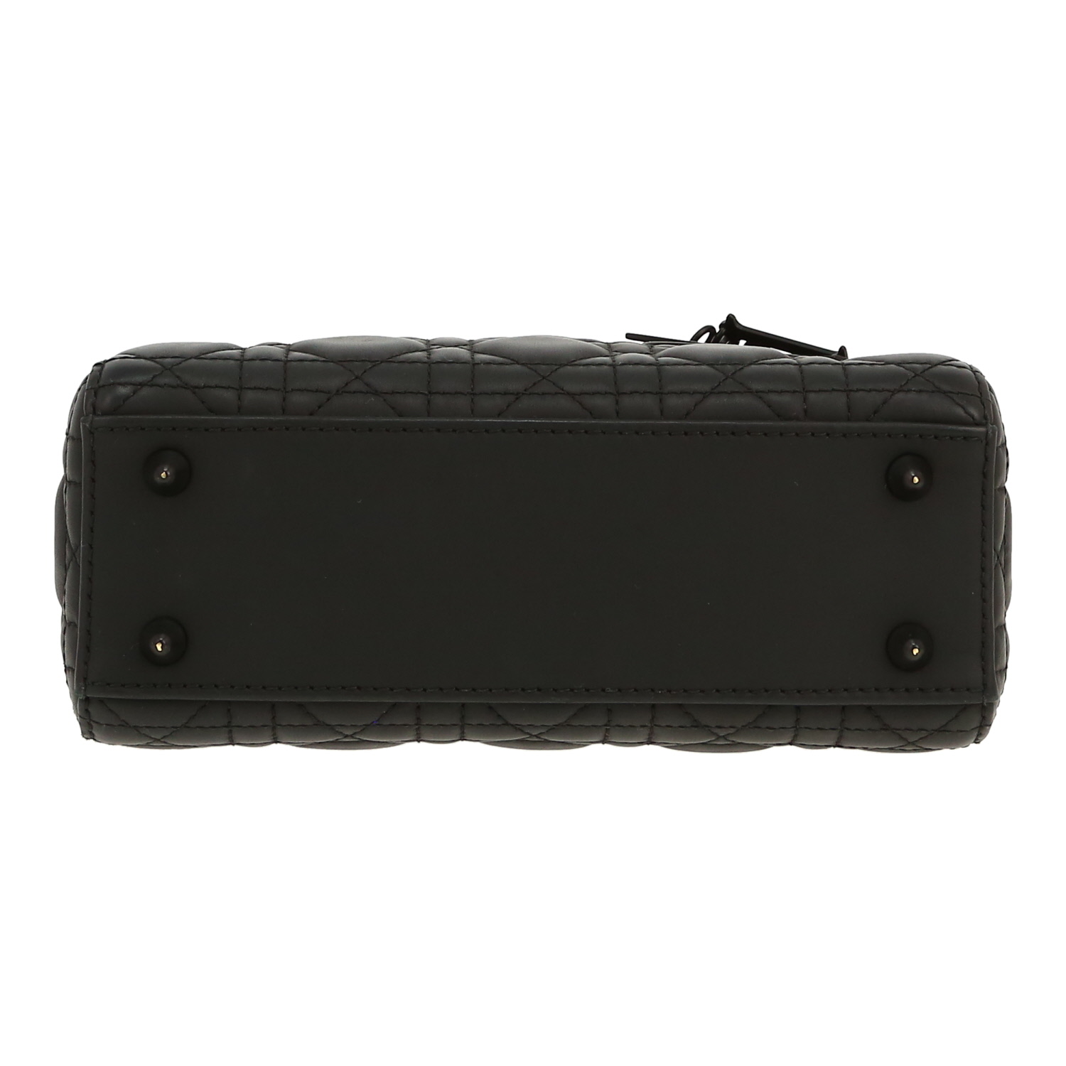 Borsa Dior  Lady Dior in pelle cannage nera - Detail D1