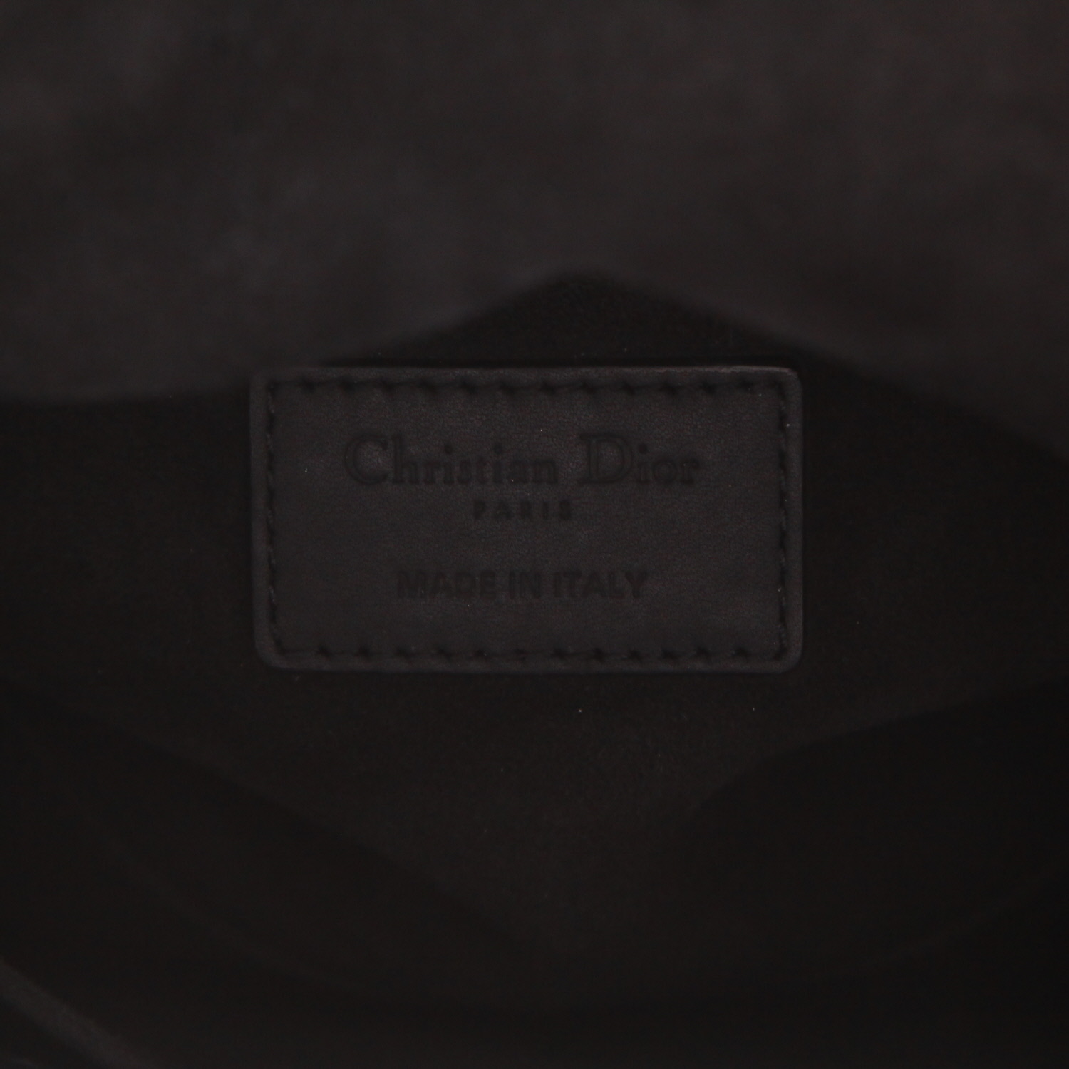 Dior  Lady Dior handbag  in black leather cannage - Detail D2