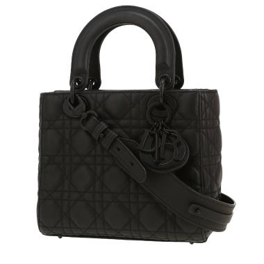 Borsa Dior  Lady Dior in pelle cannage nera