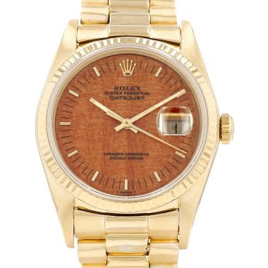 Rolex Datejust  in yellow gold Ref: Rolex - 16018  Circa 1985