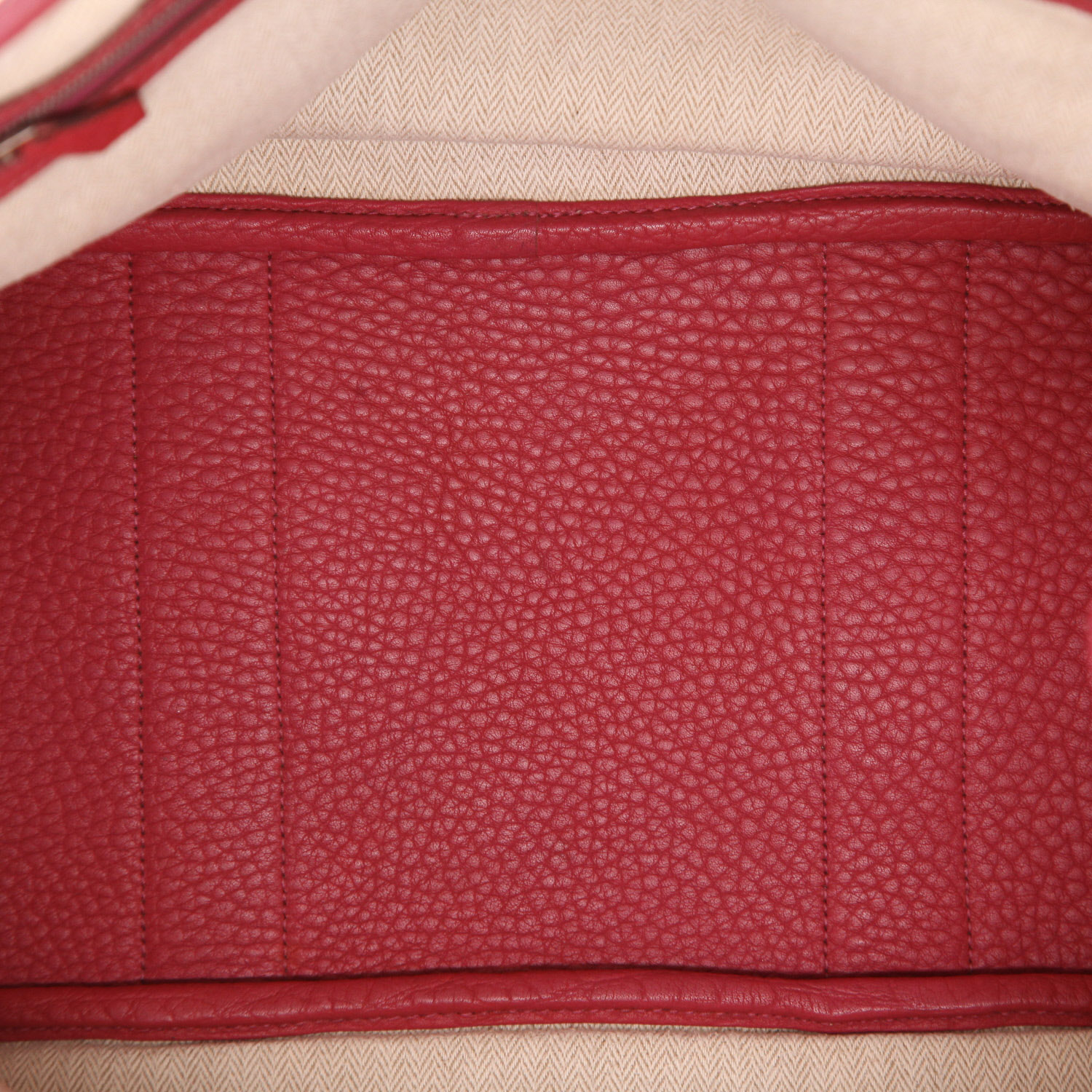 Hermès  Garden Party shopping bag  in pink togo leather - Detail D3
