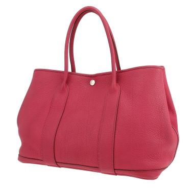 Sac cabas Hermès  Garden Party en cuir togo rose