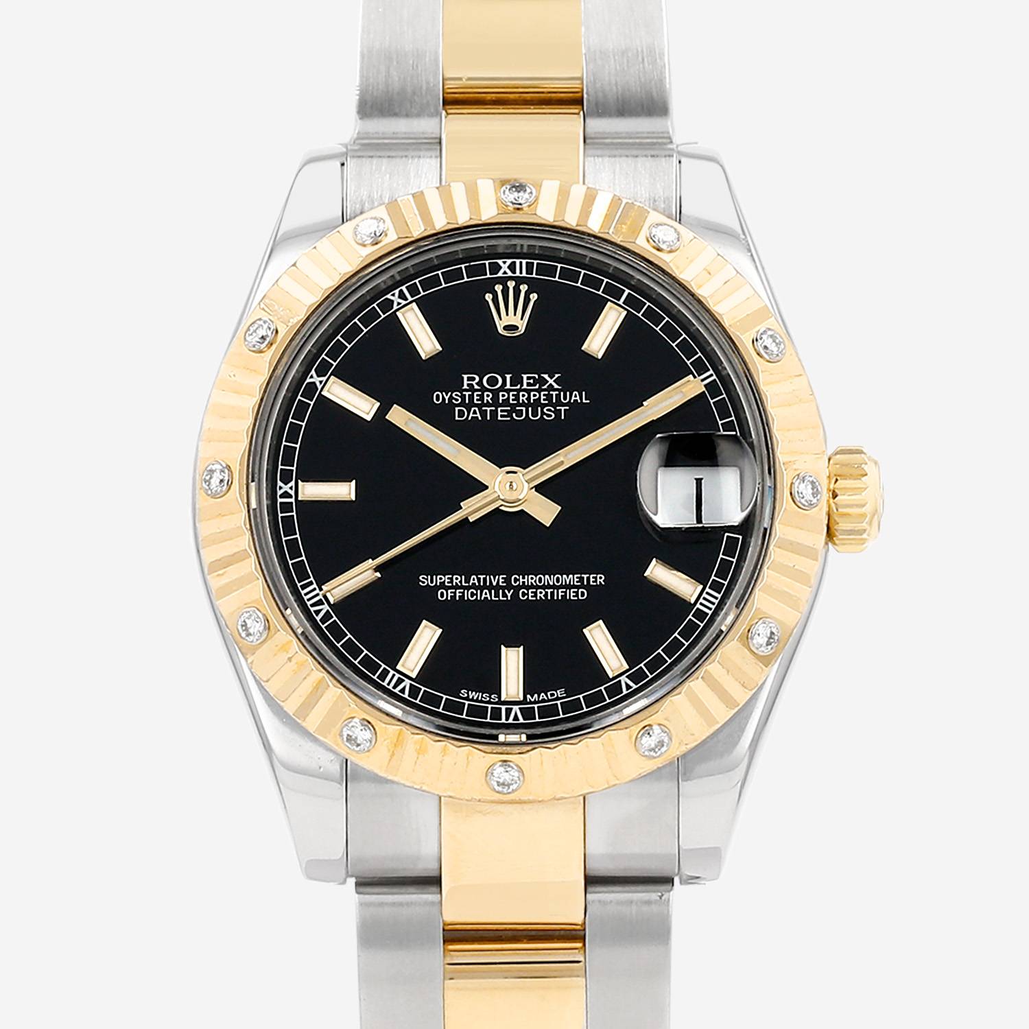 Rolex Datejust  in gold and stainless steel Ref: Rolex - 178313  Circa 2010