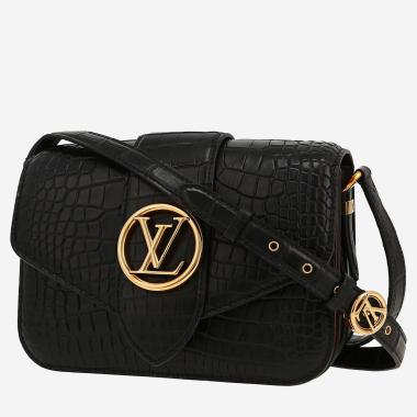 Sac à main Louis Vuitton  Pont Neuf en alligator noir