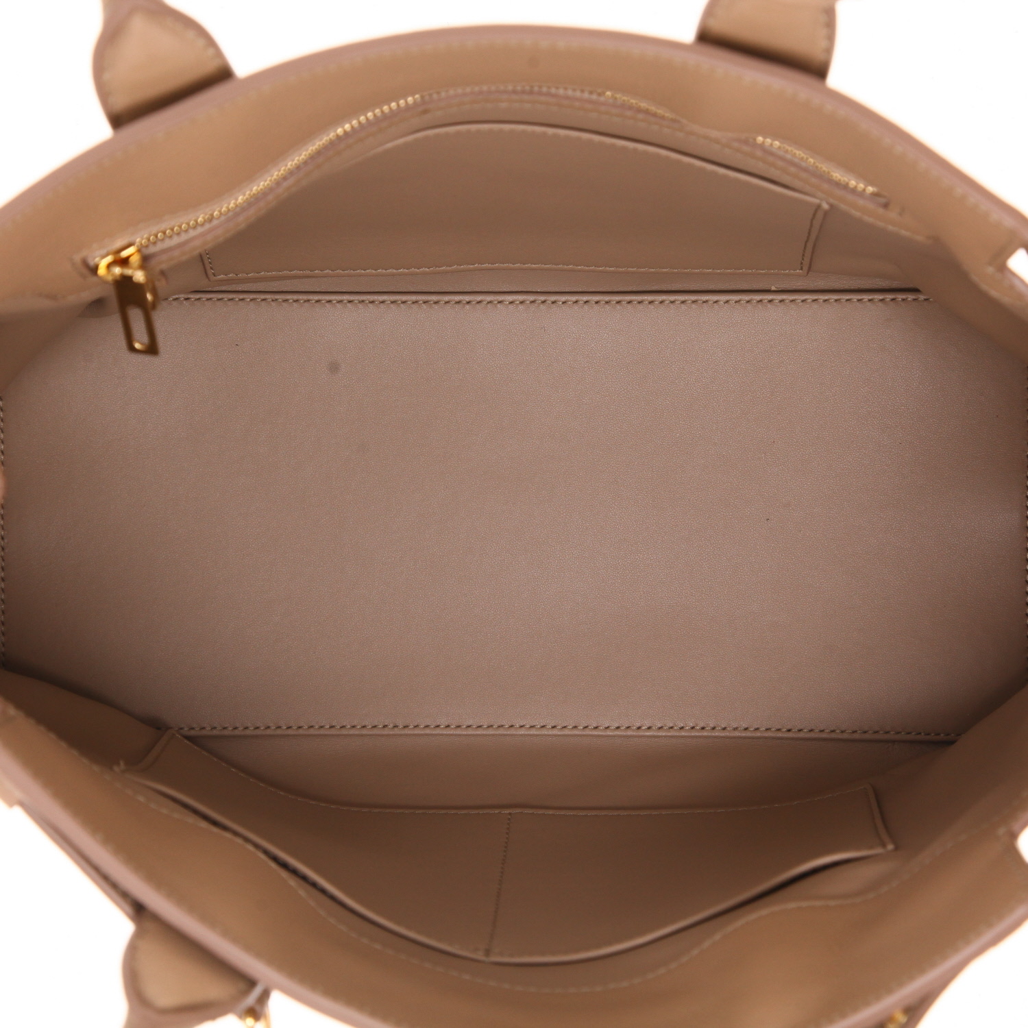 Bolso de mano Celine  Conti en cuero beige - Detail D3