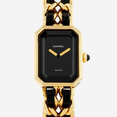Montre Chanel Première taille L  en plaqué or Ref: Chanel - H0001  Vers 1990