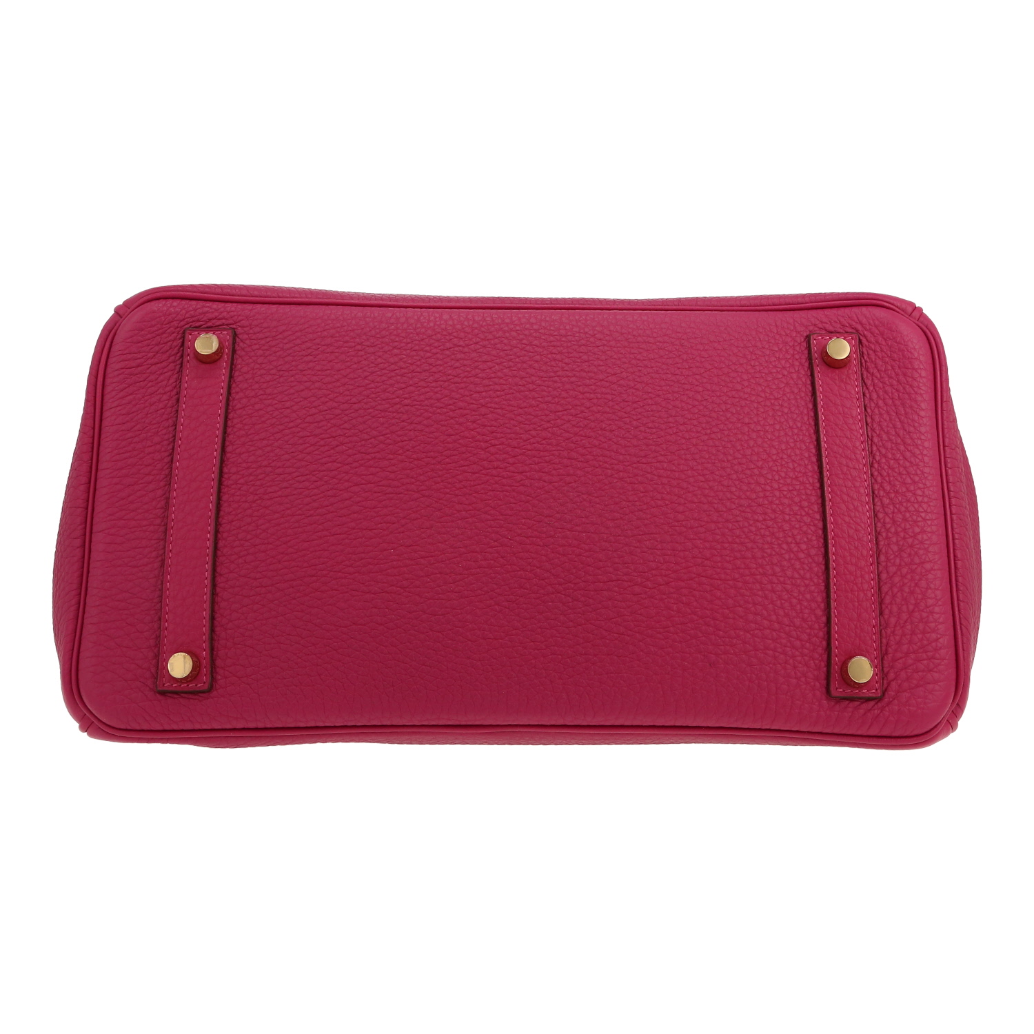 Hermès  Birkin 35 cm handbag  in Rose Pourpre togo leather - Detail D1