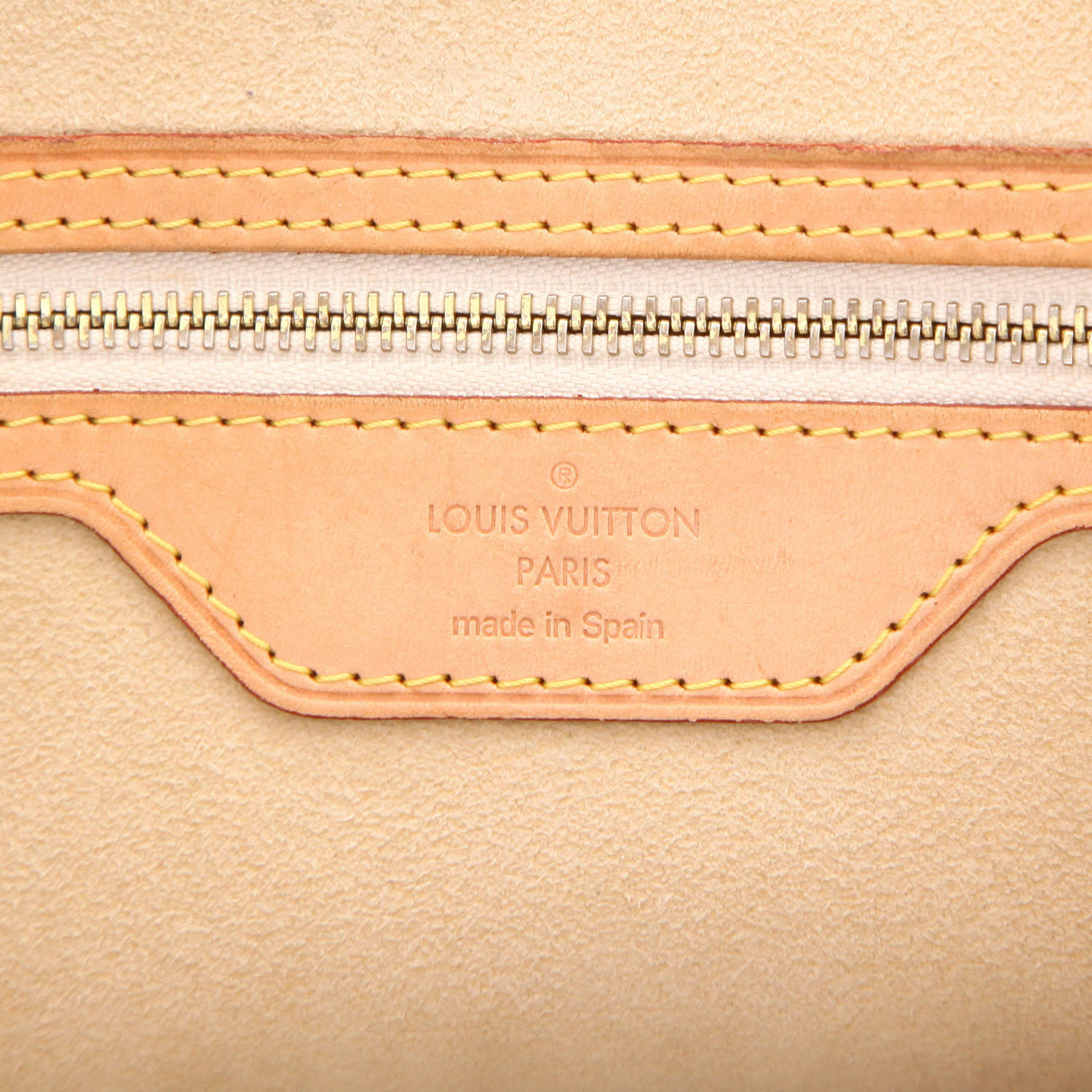 Shopping bag Louis Vuitton  Hampstead in tela a scacchi azzurro e pelle naturale - Detail D2