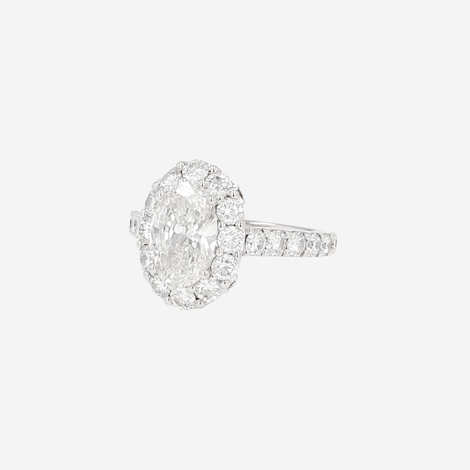 Graff  solitaire ring in white gold and diamonds