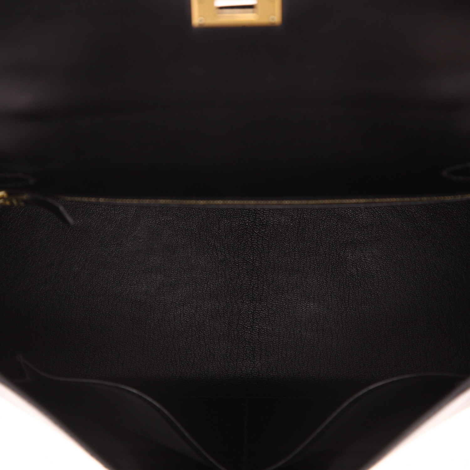 Sac à main Hermès  Kelly 32 cm en cuir box noir - Detail D3
