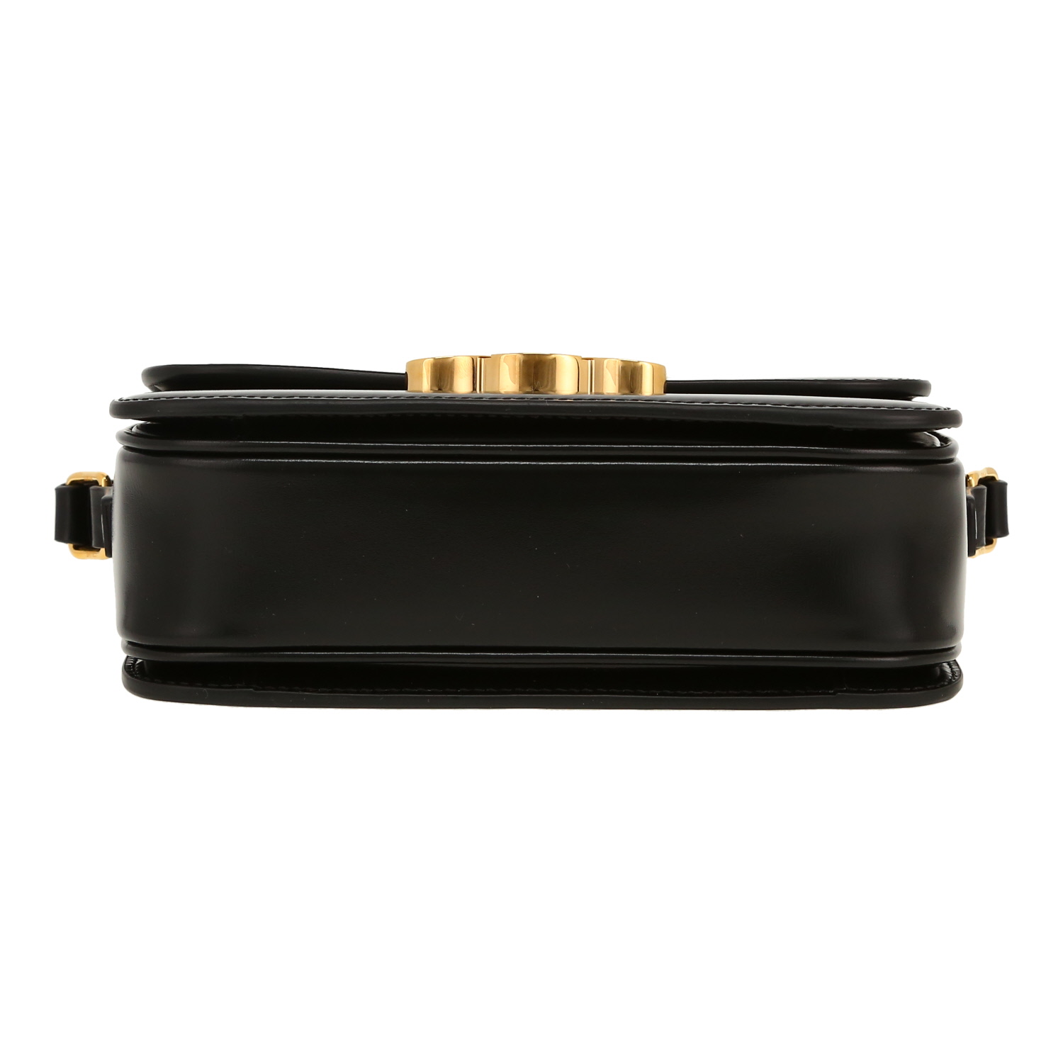 Bolso bandolera Celine  Triomphe Teen en cuero negro - Detail D1