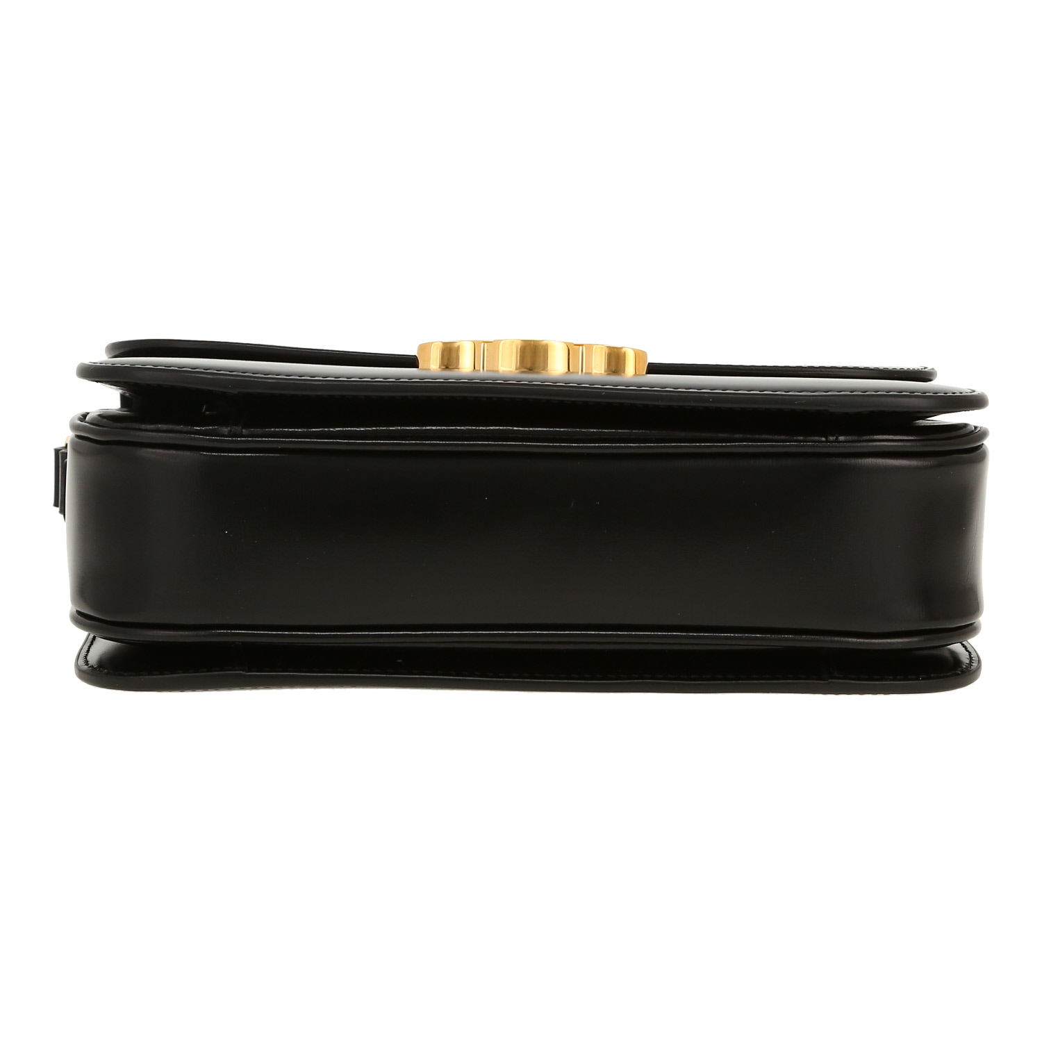 Bolso bandolera Celine  Triomphe modelo mediano  en cuero negro - Detail D1