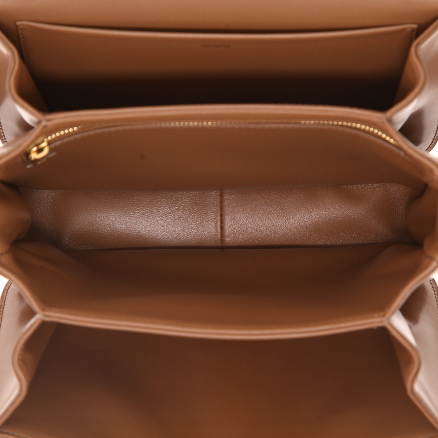 Borsa a tracolla Celine  Triomphe in pelle marrone - Detail D3