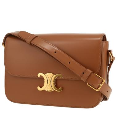 Bolso bandolera Celine  Triomphe en cuero marrón