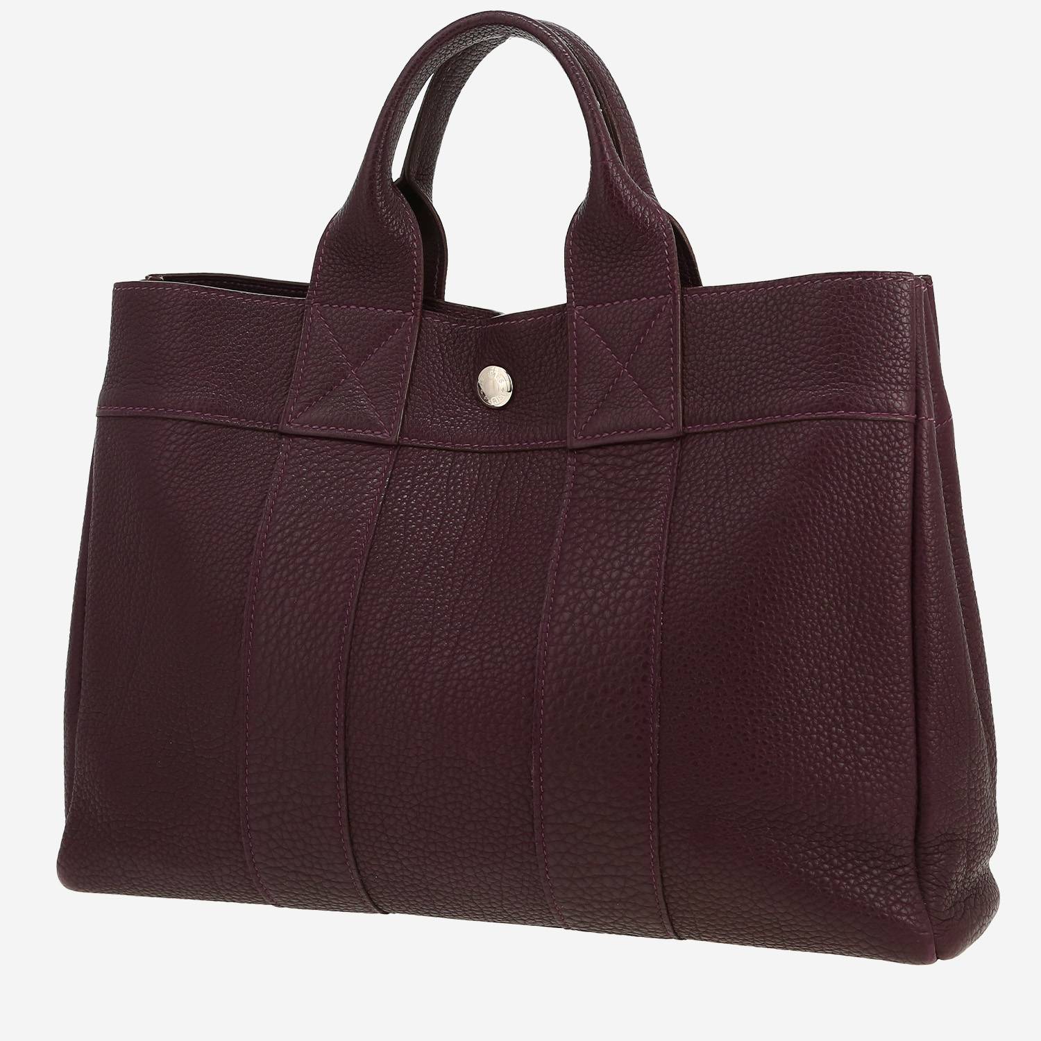 Shopping bag Hermès  Garden Party in pelle togo viola