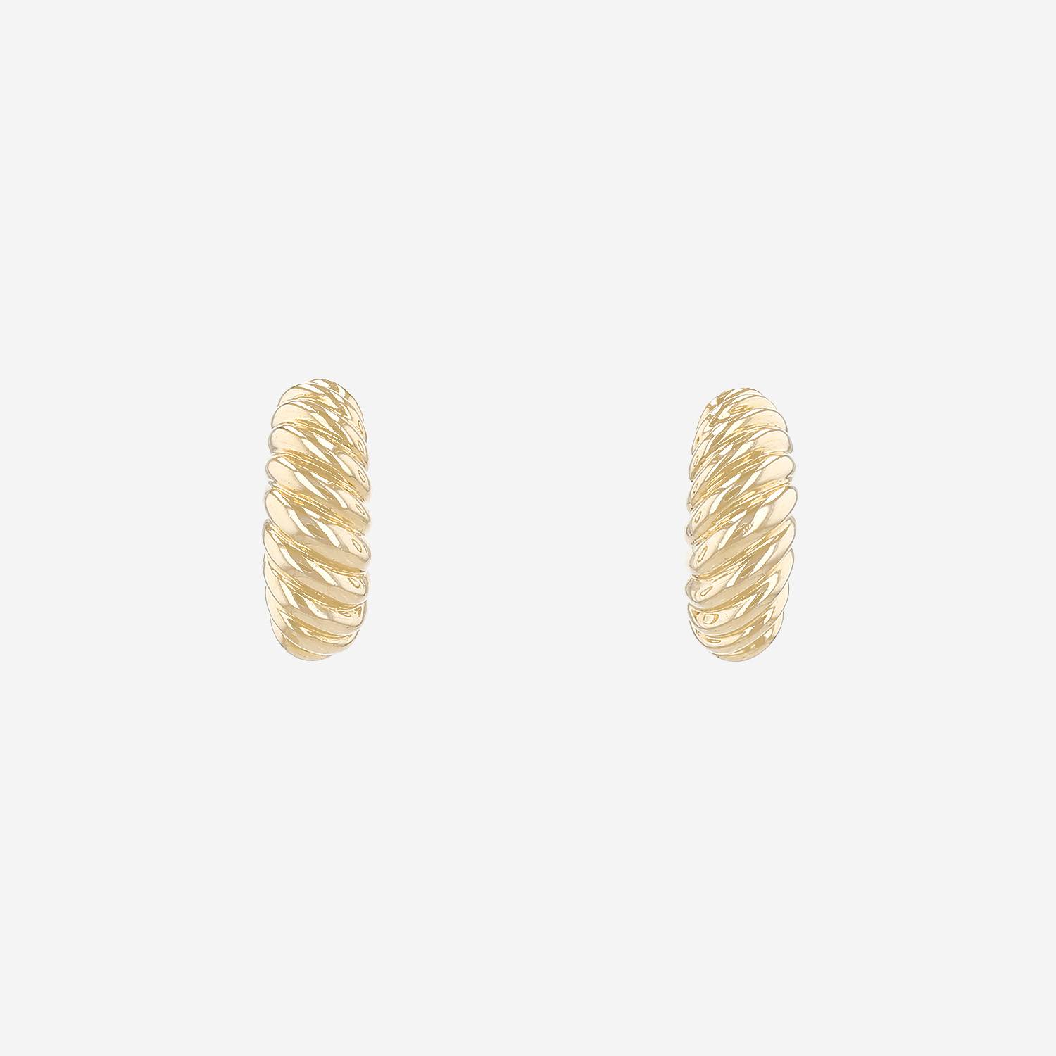 Paire de clips d'oreilles Cartier  en or jaune