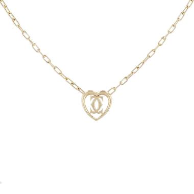 Pendentif Cartier C de Cartier en or jaune et résine