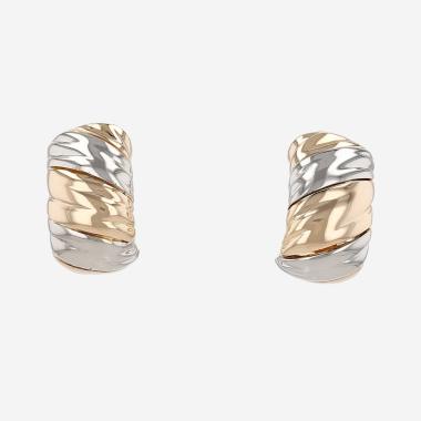 Paire de boucles d'oreilles Van Cleef & Arpels  en or jaune et or blanc