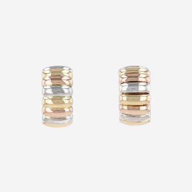 Paire de boucles d'oreilles Van Cleef & Arpels  en or jaune, or rose et or blanc