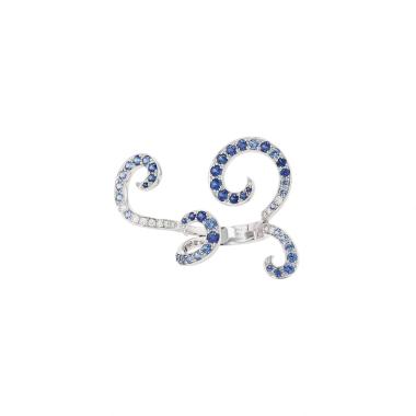 Anello Van Cleef 
Arpels Oiseaux de Paradis in oro bianco, diamanti e zaffiri