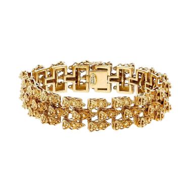 Brazalete época años 70 Chaumet  de oro amarillo