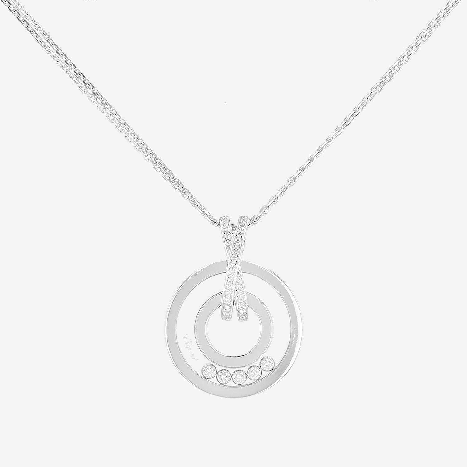 Collana Chopard Happy Diamonds in oro bianco e diamanti