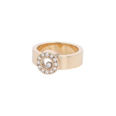 Anello Chopard Happy Diamonds in oro giallo e diamanti