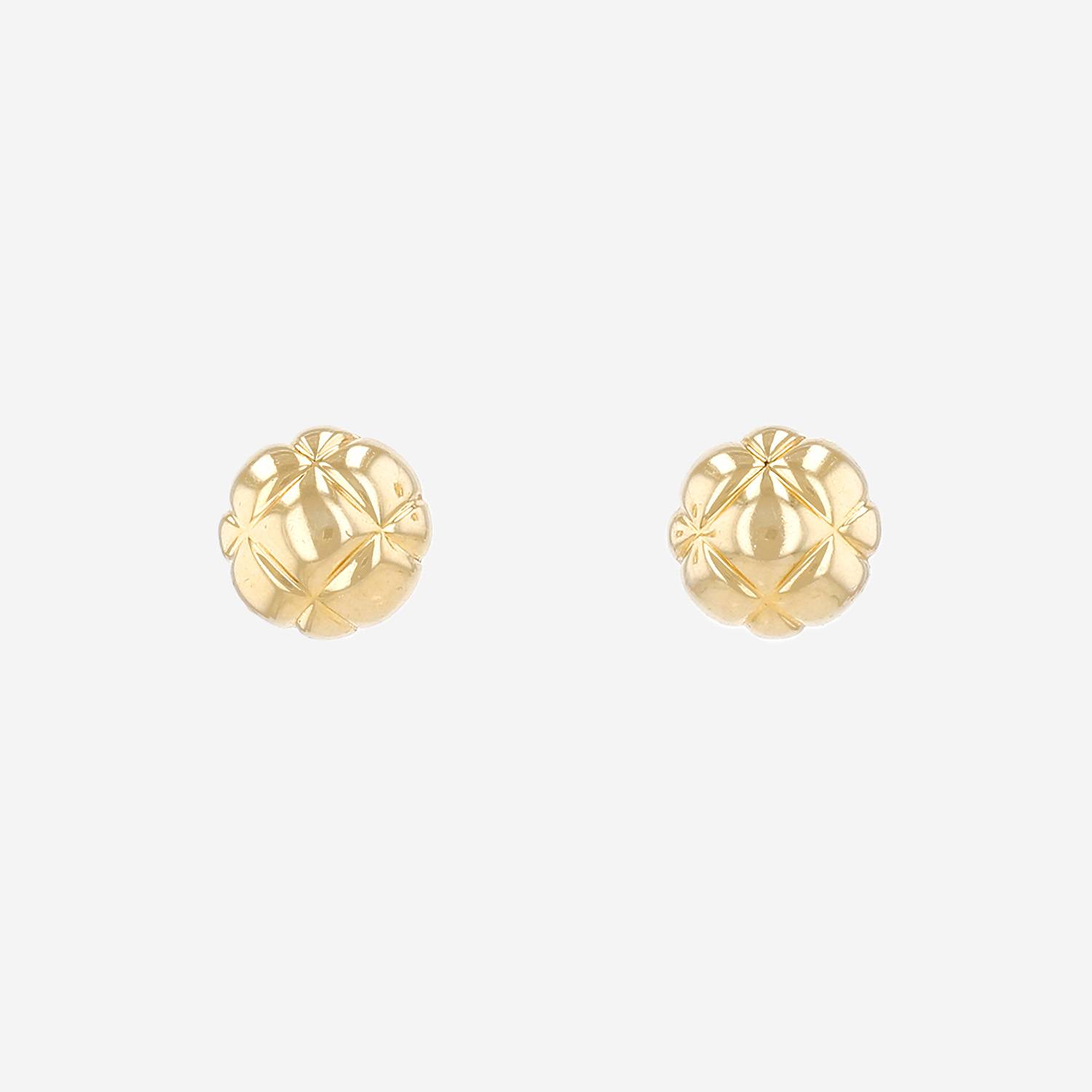 Paire de boucles d'oreilles Chanel  en or jaune