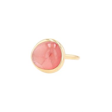 Anello Fred Belles Rives in oro giallo e rhodonite