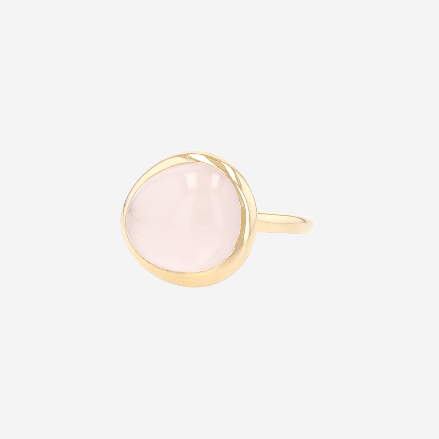 Fred Belles Rives ring in yellow gold and quartz