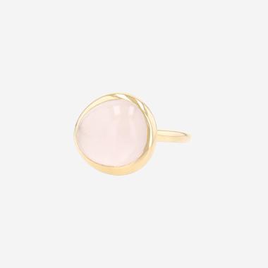Fred Belles Rives ring in yellow gold and quartz