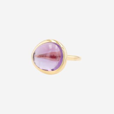 Fred Belles Rives ring in yellow gold and amethyst