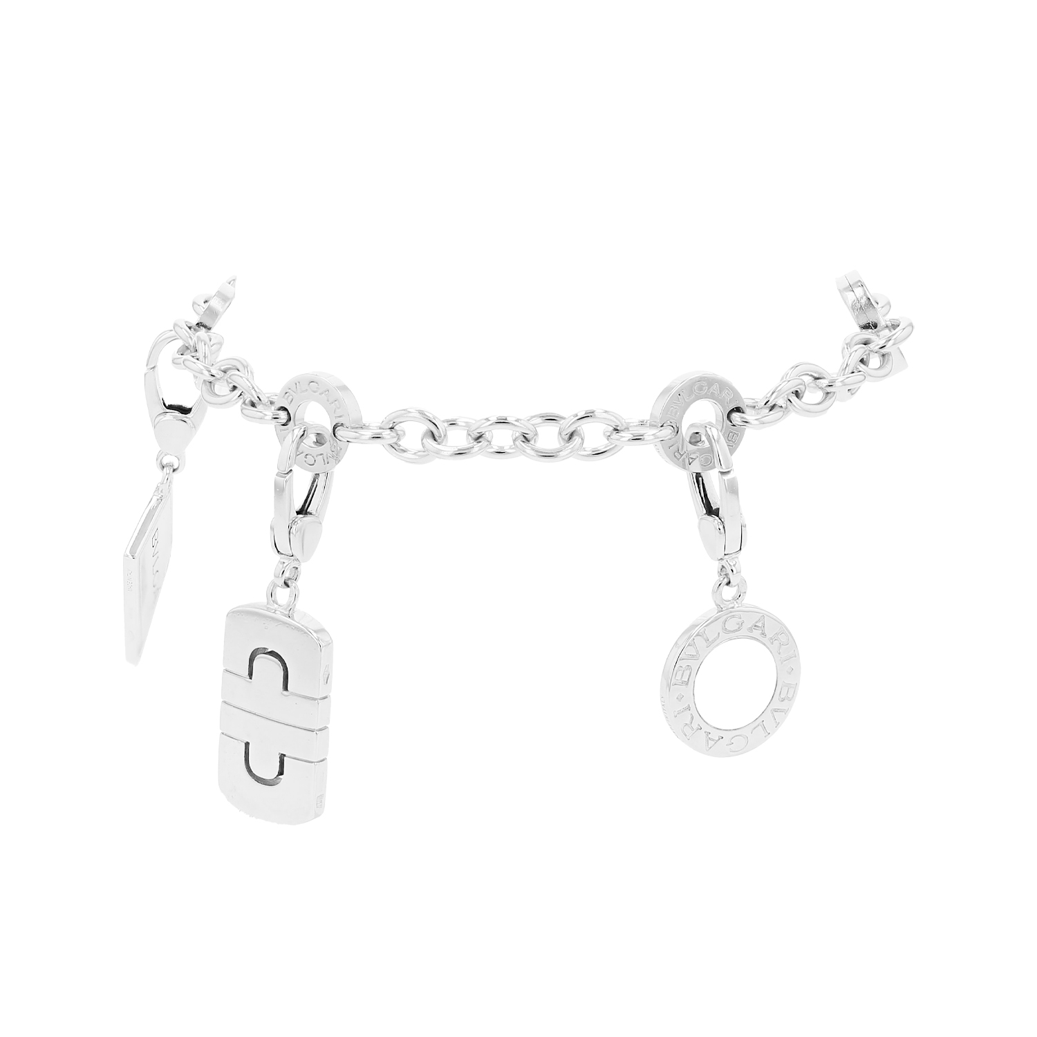 Bulgari  bracelet in white gold, diamonds and onyx - Detail D1