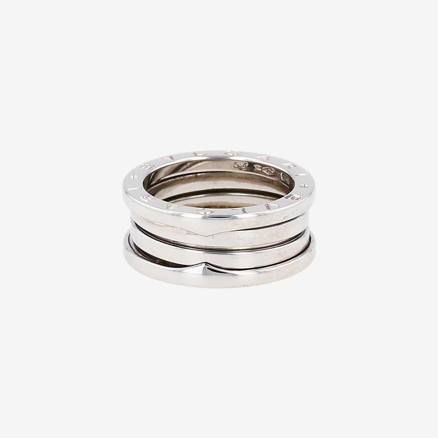 Bague Bulgari B.Zero1 moyen modèle en or blanc, taille 54