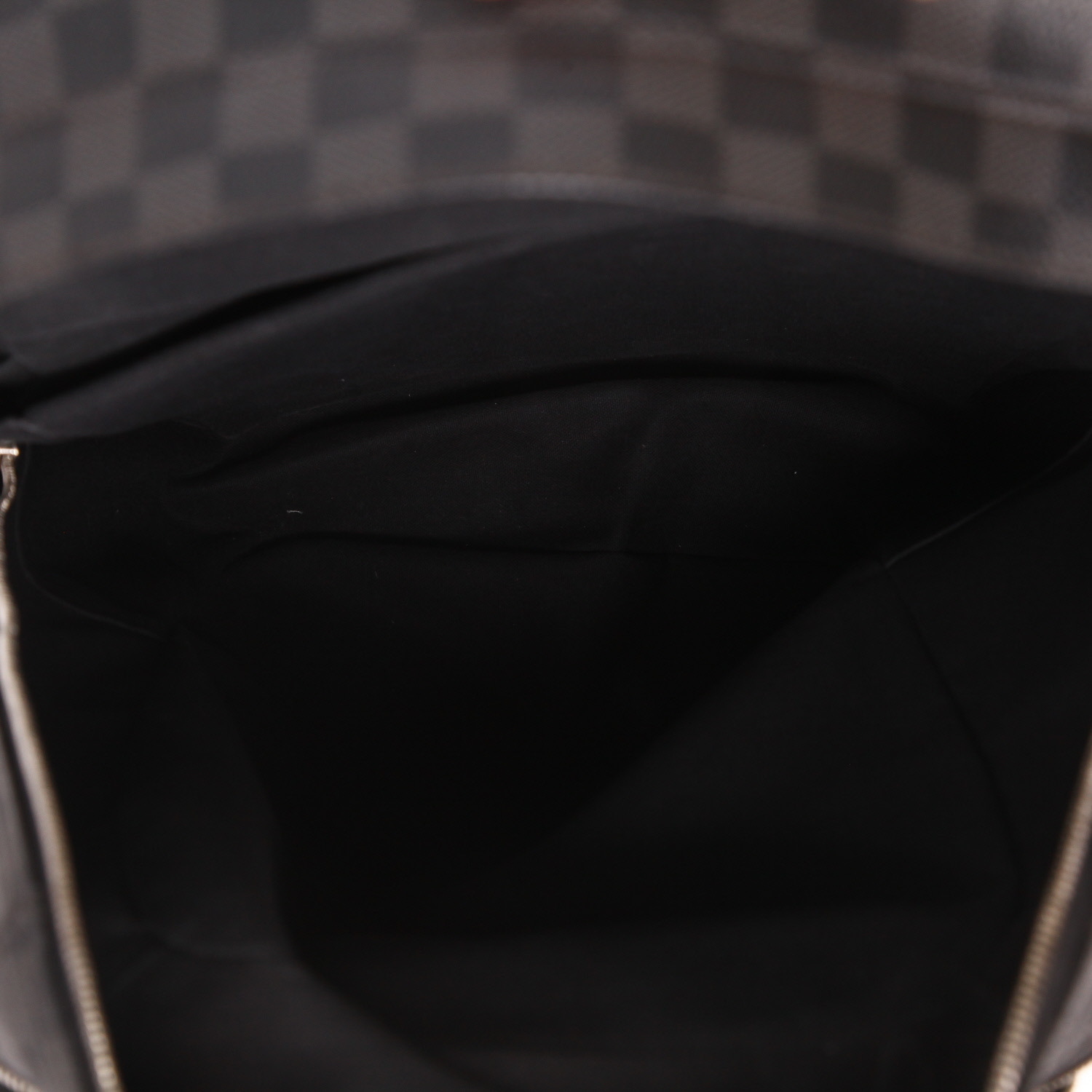 Zaino Louis Vuitton  Michael in tela a scacchi nera e grigia - Detail D3