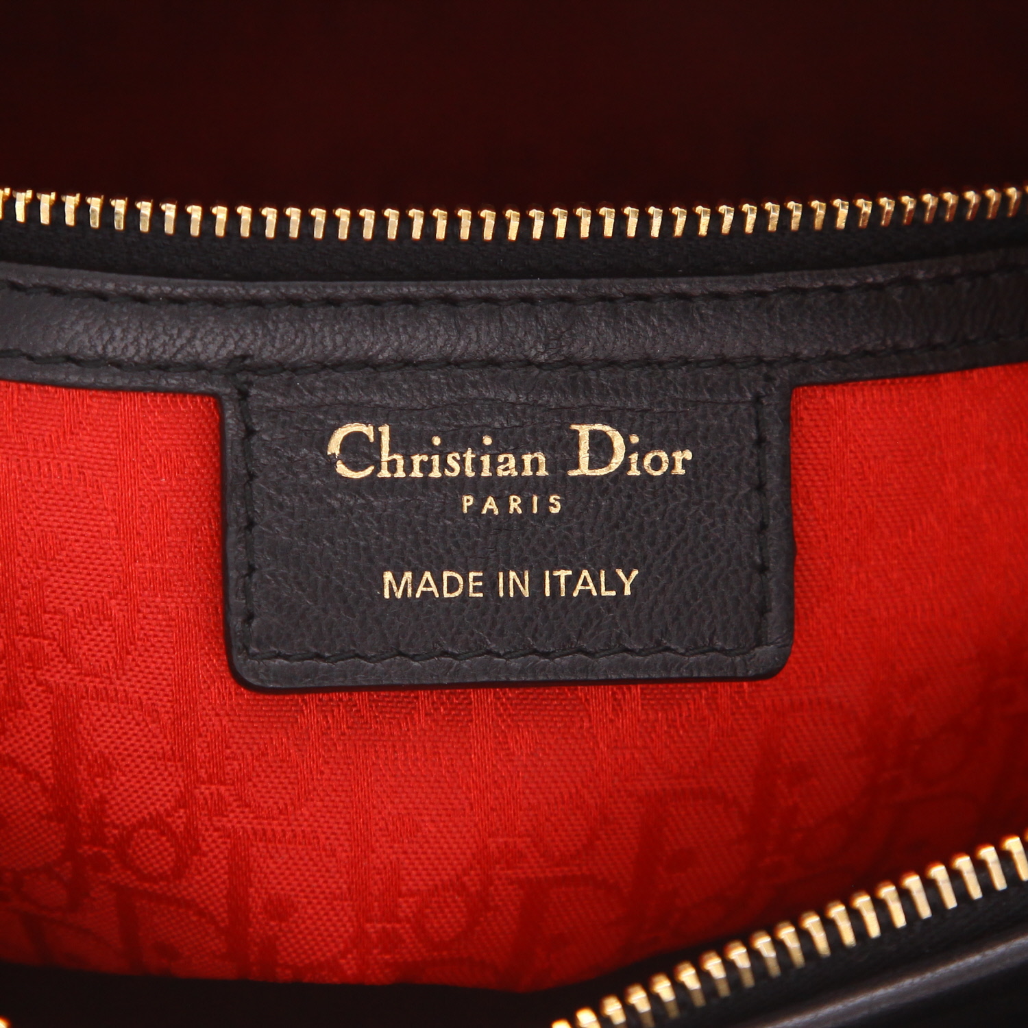 Bolso de mano Dior  Lady Dior en cuero cannage negro - Detail D2