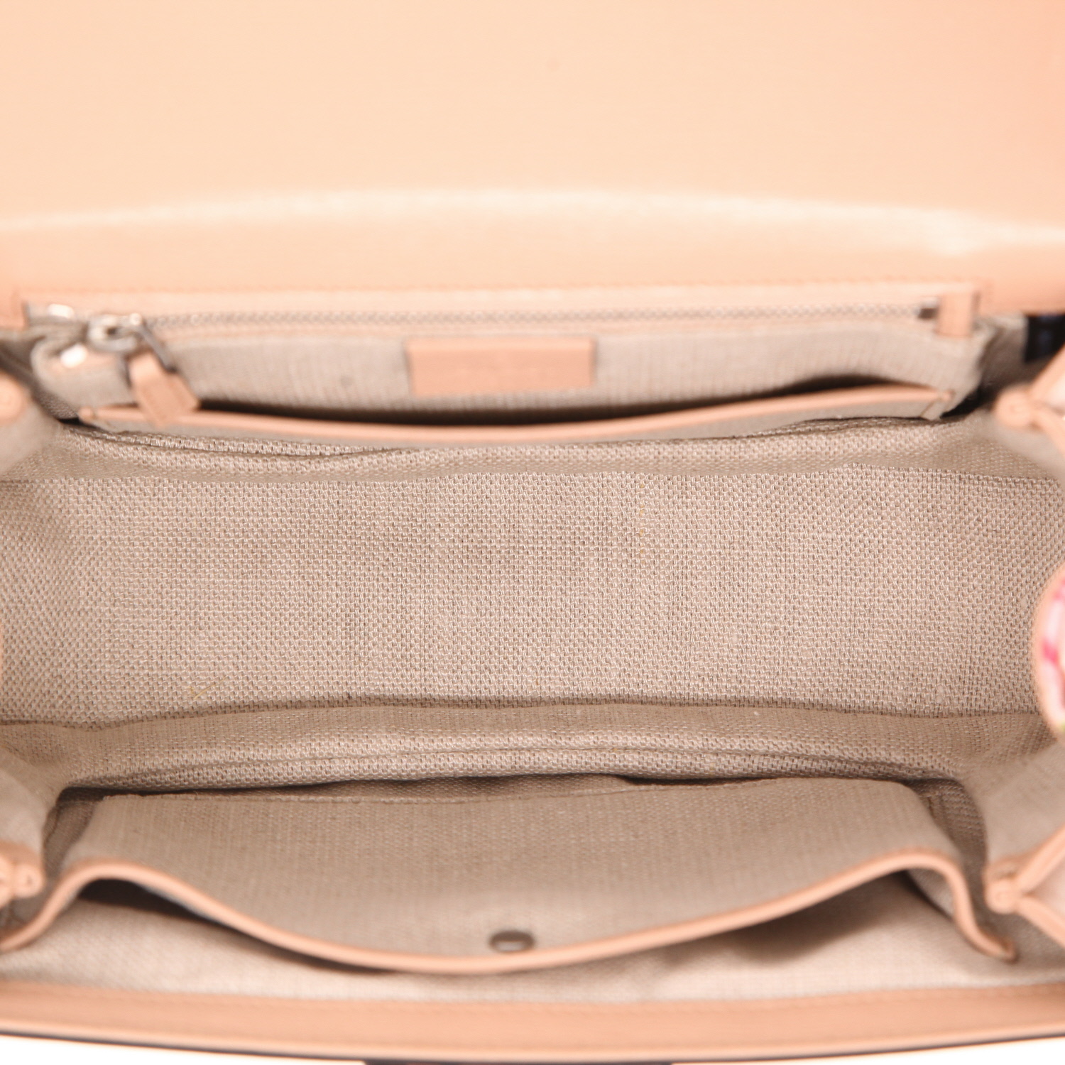 Borsa Gucci  Bamboo in pelle beige e bambù - Detail D3