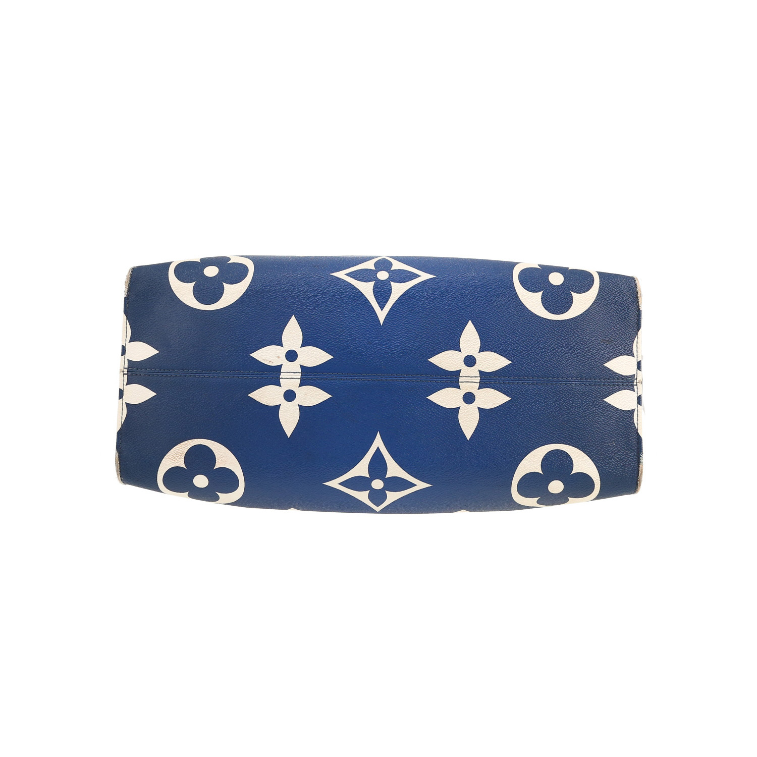 Bolso Cabás Louis Vuitton  Onthego modelo grande  en lona Monogram azul y blanca - Detail D1