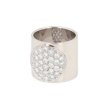 Dinh Van Anthea sleeve ring in white gold and diamonds