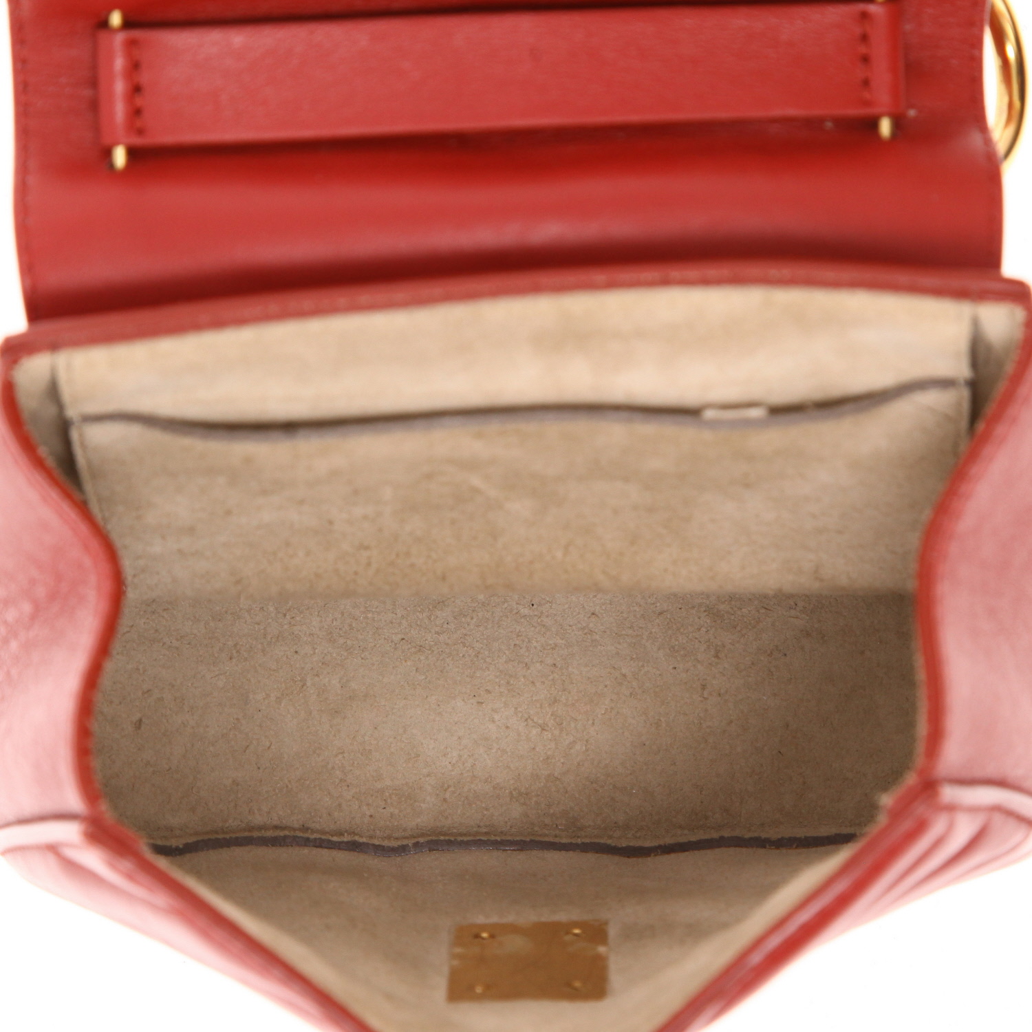 Borsa a tracolla Chloé  Drew Bijou in pelle trapuntata rossa - Detail D3