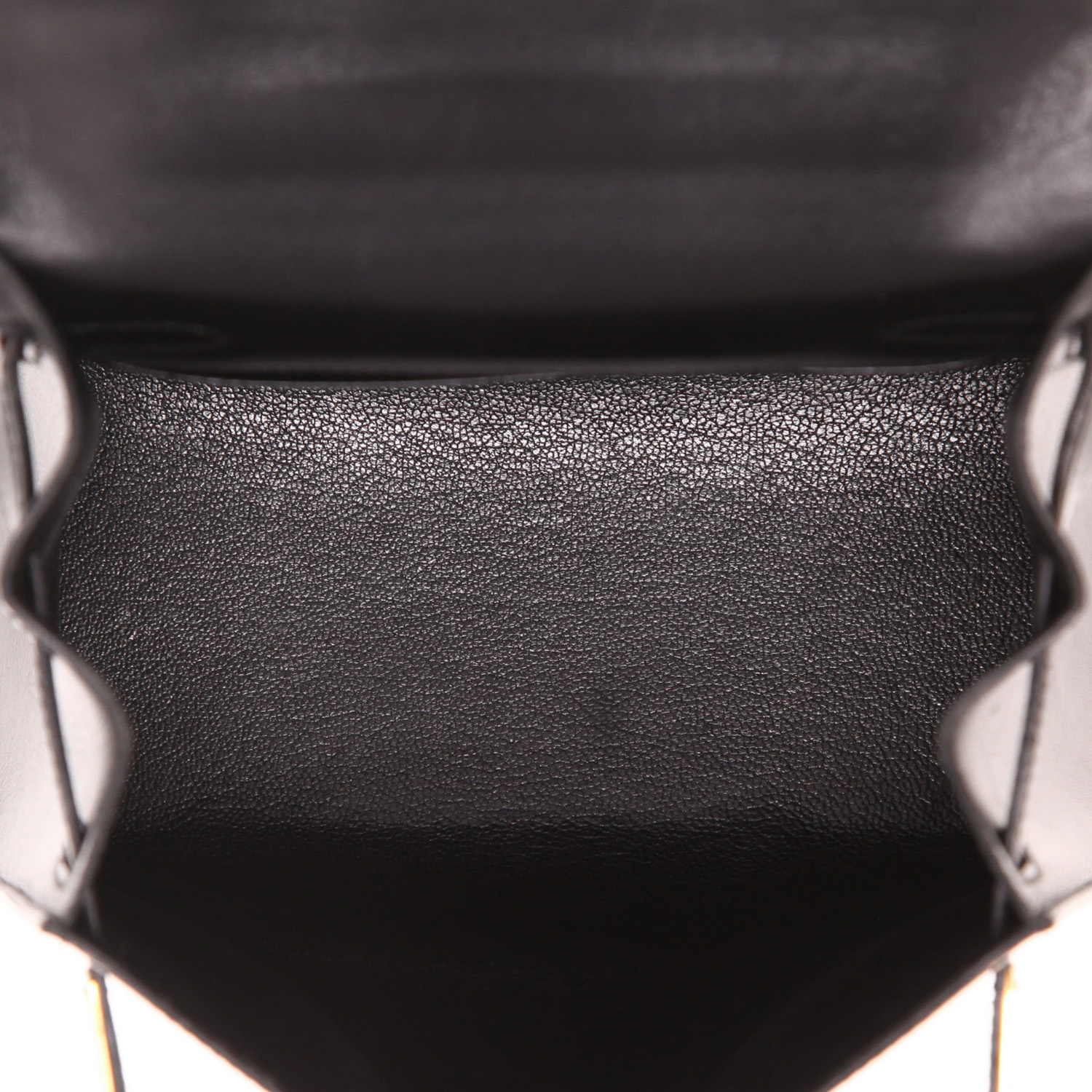 Borsa a tracolla Hermès  Kelly 20 cm in pelle box nera - Detail D3