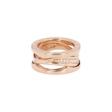 Bague Bulgari B.Zero1 en or rose et diamants