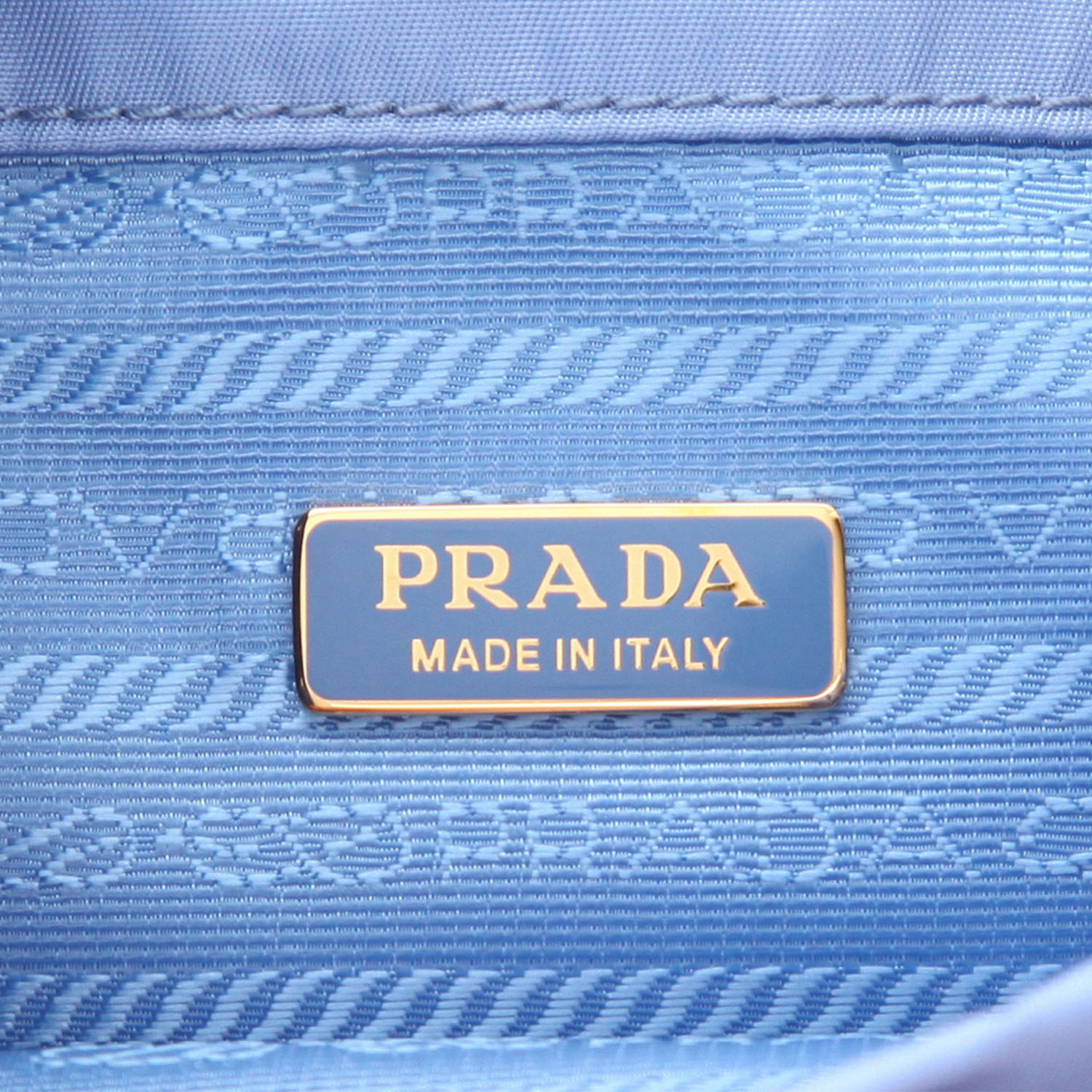 Sac bandoulière Prada  Re-Edition 1978 en toile bleue et cuir bleu - Detail D2