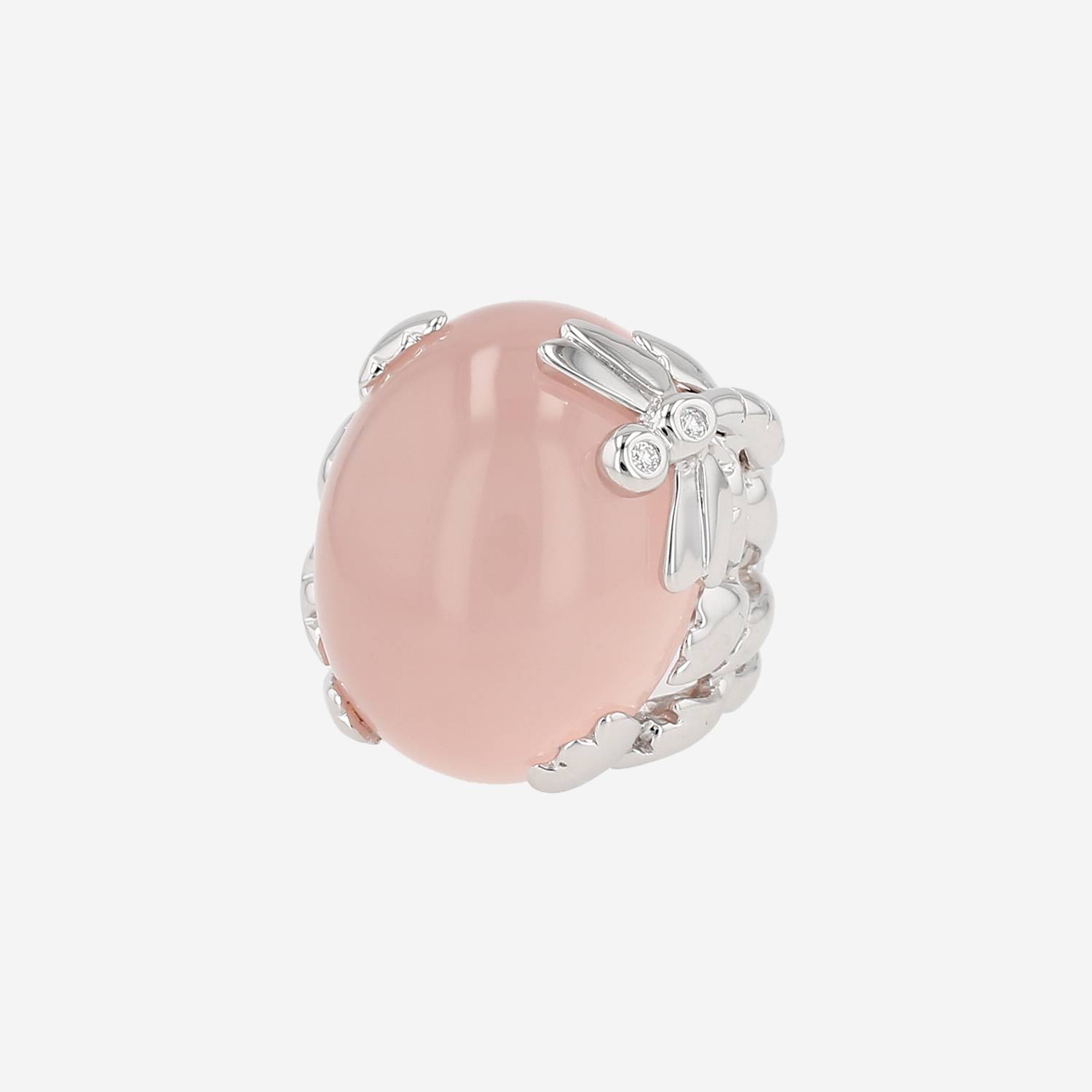 Dior Gourmande ring in white gold, quartz and diamonds
