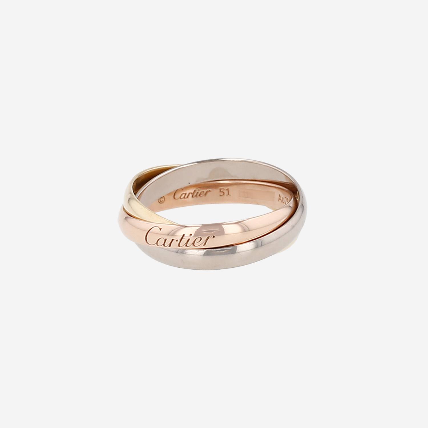 Cartier Trinity small model ring in 3 golds